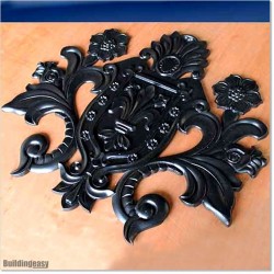 Aluminium Casting in shape of Large Soccer Logo design for Metal Gates.