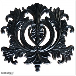 Aluminium Casting in shape of Large Gragon Flower for Metal Gates.
