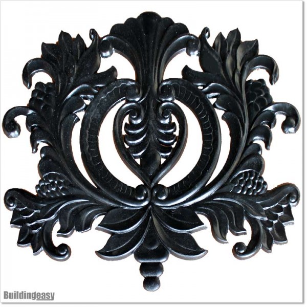 Aluminium Casting in shape of Large Gragon Flower for Metal Gates.