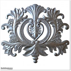 Aluminium Casting in shape of Large Gragon Flower for Metal Gates.
