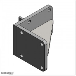 This bracket can be used with Sommer Twist 350 Gate Opener when gate hinge is too closed to the Post