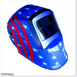 Auto Dark Welding Helmet Works on Replaceable Batteries Charge By Solar.