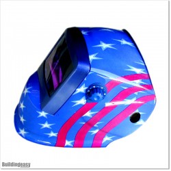 Auto Dark Welding Helmet Works on Replaceable Batteries Charge By Solar.