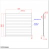 Aluminium Louver Fence Frame Look is 1.7M high and 1.8M wide. Colour is Iron Sand.