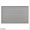 Aluminium Louver Fence Frame Look is 1.8M high and 1.8M wide. Colour is Silver Pearl