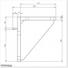 This bracket can be used with Sommer Twist 350 Gate Opener when gate hinge is too closed to the Post
