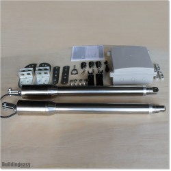 50W Solar operated double swing gate opener for medium duty applications