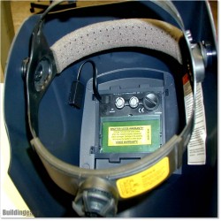 Auto Dark Welding Helmet Works on Replaceable Batteries With Larger View.