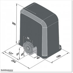 Sommer Starter S2Plus Gate Opener made in Germany. Suitable for gates up to 400 Kg and 8M long.