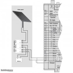 Medium duty Centurion D5 solar powered sliding gate opener