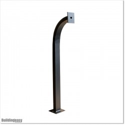 Goose neck aluminium post to mount Keypads or Intercoms.