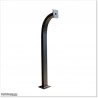 Goose neck aluminium post to mount Keypads or Intercoms.