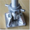 Tilting adjustable screw Jack with base is for sloping / uneven ground