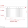 1.1M High Aluminium Balcony Balustrade Panel Powder Coated in White Colour.