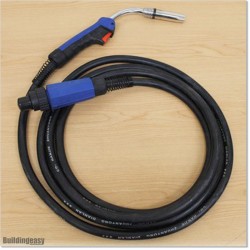 Benzel Type Mig Welding Torch With Euro Connectors & 3M Long.