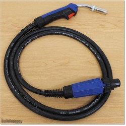 Benzel Type Mig Welding Torch With Euro Connectors & 3M Long.