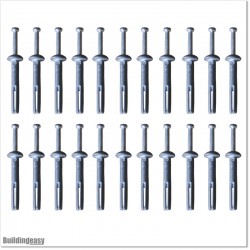 Concrete Nails Made Out Of Zink Alloy 40mm Long the Diameter of 6mm.
