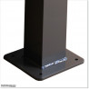 Aluminum Post with Base 100 X 100 and 4.0mm wall thickness. Powder coated in Iron Sand colour
