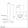 Aluminum Post with Base 100 X 100 and 4.0mm wall thickness. Powder coated in Silver Pearl colour