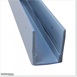 Aluminium Triangle frame fits to the bottom of our Louver Gates in Silver Pear colour