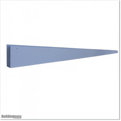 Aluminium Triangle frame fits to the bottom of our Louver Gates in Silver Pear colour