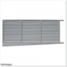 Aluminium Triangle frame fits to the bottom of our Louver Gates in Silver Pear colour