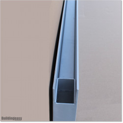 Aluminium Triangle frame fits to the bottom of our Louver Gates in Silver Pear colour