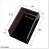 Keypad weather guard made out of transperent plastic.
