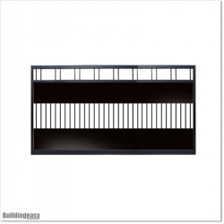 Aluminium 3.2 Wide Gate 1.5MHeight Flat Top Covered Sliding Gate