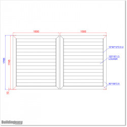Aluminium Iron Sand Colour Louver Gate 3.0M wide and  1.8M Height.