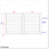 Aluminium Iron Sand Colour Louver Gate 3.0M wide and  1.8M Height.