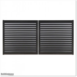 Aluminium Iron Sand Colour Louver Gate 3.0M wide and  1.8M Height.