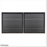Aluminium Iron Sand Colour Louver Gate 3.0M wide and  1.8M Height.