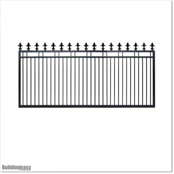 Gate is 4200mm wide and gate height is 1525mm. Overall gate height with wheels and tracks 1.6M