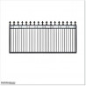 Gate is 4200mm wide and gate height is 1525mm. Overall gate height with wheels and tracks 1.6M