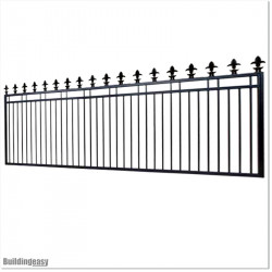 Gate is 6400mm wide and gate height is 1525mm. Overall gate height with wheels and tracks 1.6M