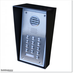 Weather Guard is made of 3mm thick Aluminium. Powder coated in black