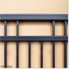 2.7M wide Aluminium Double swing Gate in Auckland black Colour.