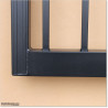Black 3.6M wide Aluminium Double swing Gate With the Best Quality.