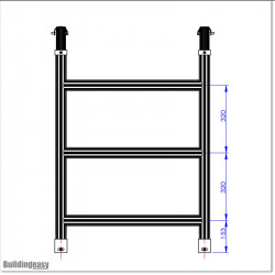 Half high Ladder Frame for ISA201 scaffolding