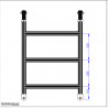 Half high Ladder Frame for ISA201 scaffolding