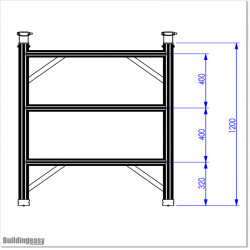 3 Rung Frame set for ISA34LN scaffolding