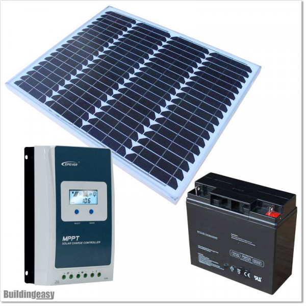 12V/50W Solar Power System for Automatic Gate Openers.