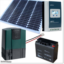 Medium duty Centurion D5 solar powered sliding gate opener