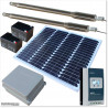 50W Solar operated double swing gate opener for medium duty applications