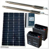 100W Solar operated double swing gate opener for medium duty applications