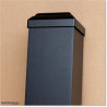 4" Steel 100 x 100 Galvanized Post Powder Coated In Black Colour 2.5M Long.