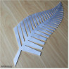 3mm thick Aluminium Silver Fern logo for gates and fence