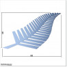 3mm thick Aluminium Silver Fern logo for gates and fence