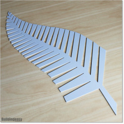 3mm thick Aluminium Silver Fern logo for gates and fence